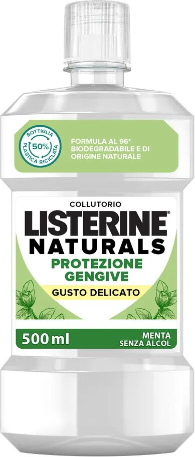 listerine naturals collutorio protezione gengive gusto delicato 500 ml