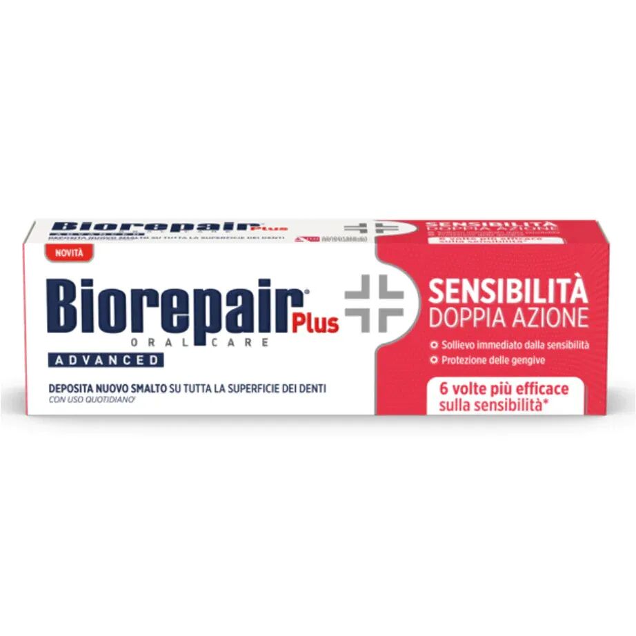 biorepair plus sensitive dentifricio doppia azione per denti sensibili 75 ml