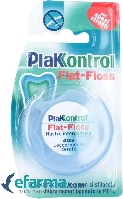 plakkontrol flat floss filo interdentale 40 m