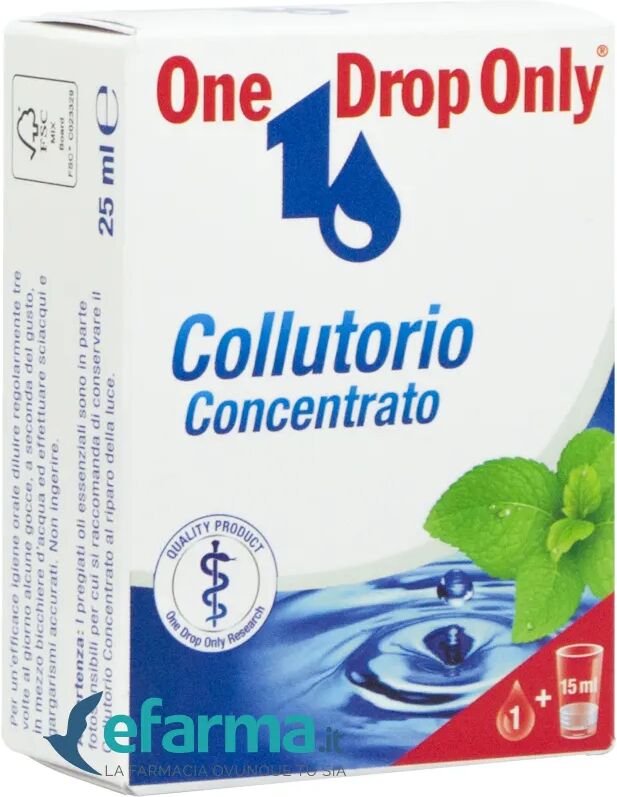 one drop only collutorio concentrato igiene orale 25 ml