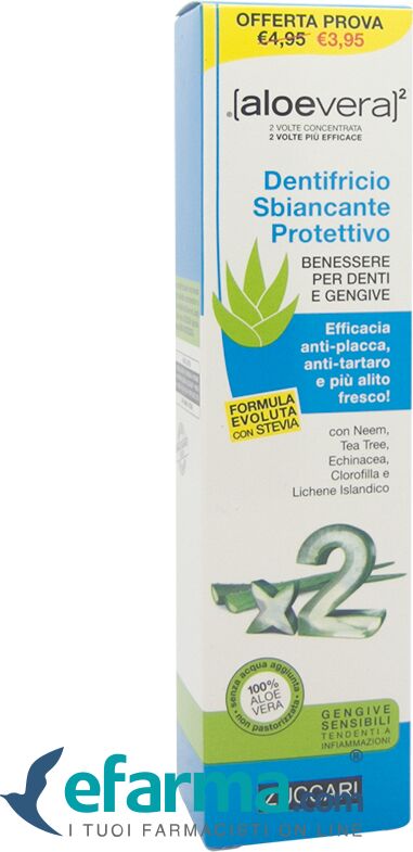 ALOEVERA2 Zuccari Dentifricio Stevia Sbiancante Protettivo 100 ml