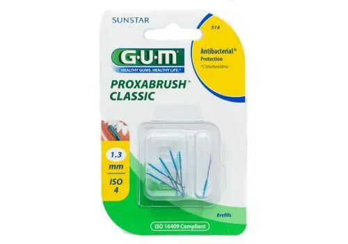 Gum Proxabrush Classic 514 Scovolini Interdentale Conico 1,3 mm 8 Pezzi