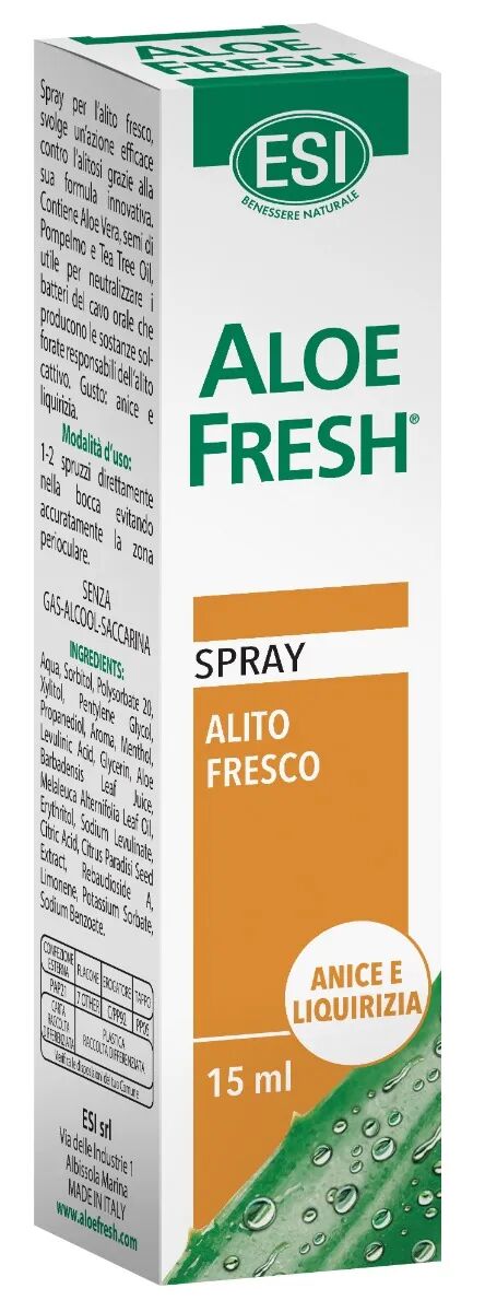 Esi Aloe Fresh Alito Fresco Spray Anice e Liquirizia