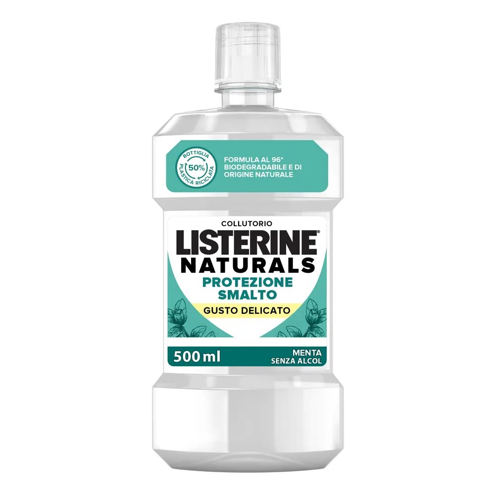 Listerine Naturals Collutorio Protezione Smalto Gusto Delicato 500 ml