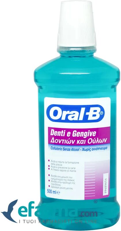 Oral-B Denti e Gengive Collutorio Antiplacca e Anticarie 500 ml