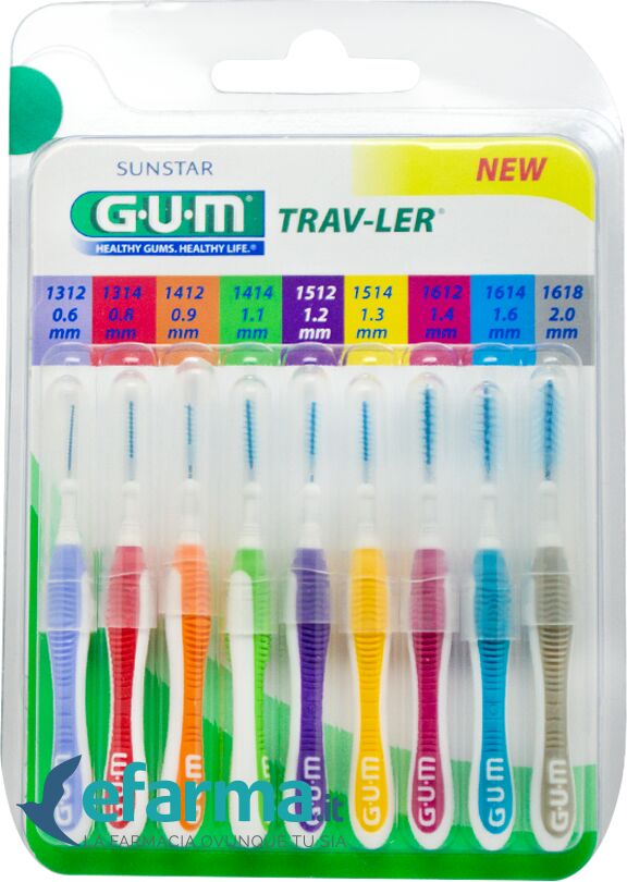 Gum Trav-ler Kit Scovolini Misti 10 Pezzi