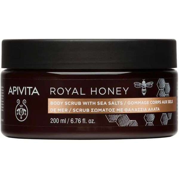 apivita royal honey scrub corpo con sali marini 200 ml