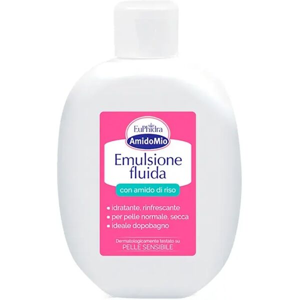 euphidra amidomio emulsione fluida idratante con amido di riso 200 ml