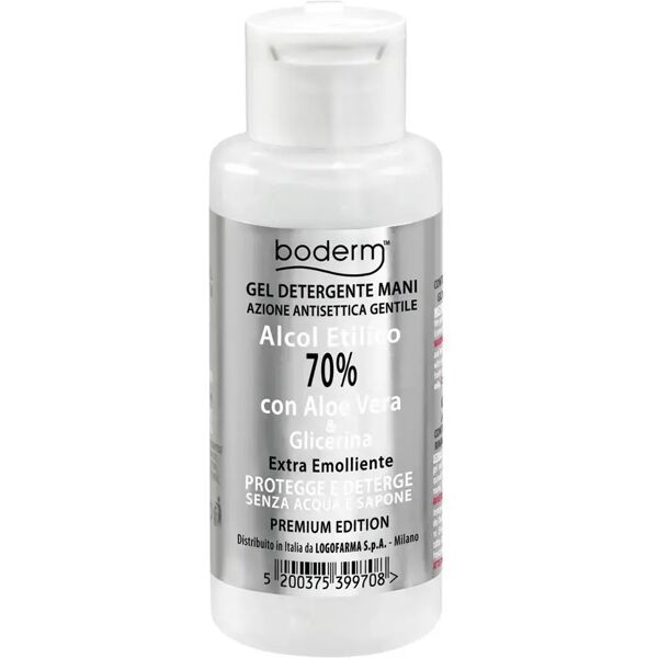 logofarma boderm gel detergente mani 70% azione antisettica premium 90 ml