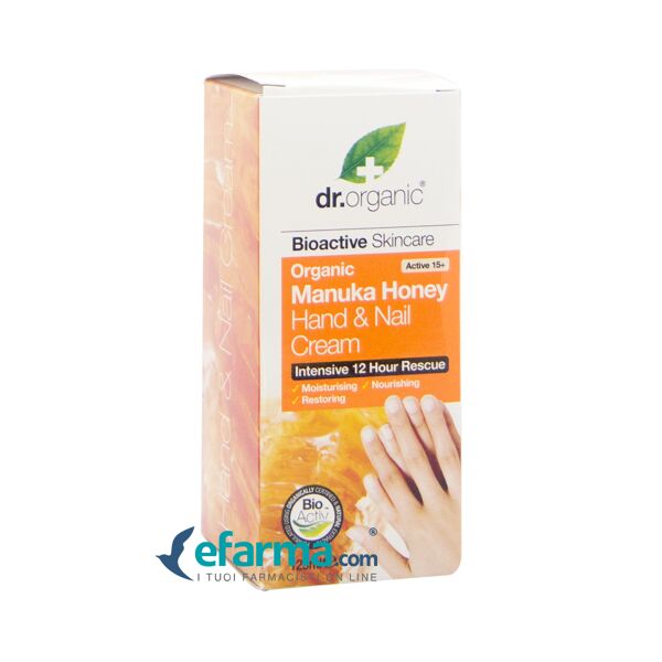 dr. organic manuka honey crema mani e unghie lenitiva 125 ml