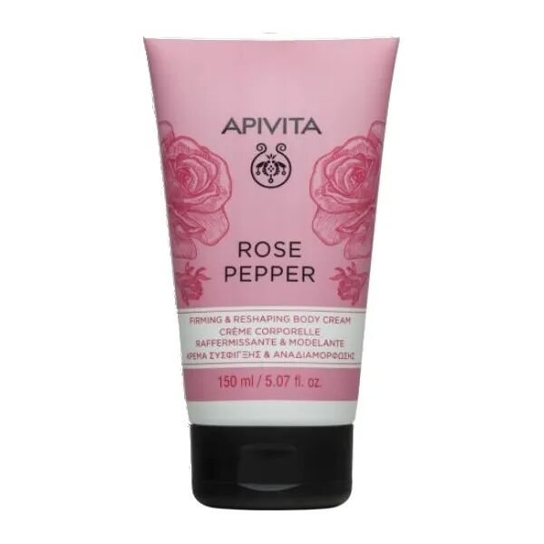 apivita rose pepper crema corpo rassodante e rimodellante al pepe rosa 150 ml