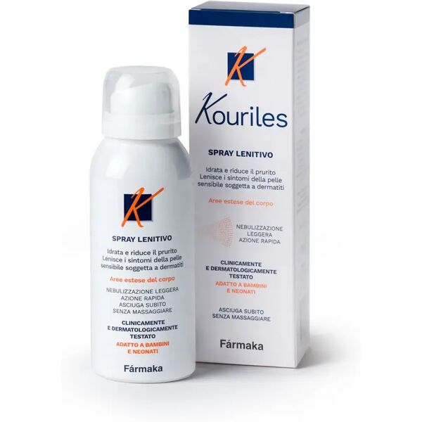 kouriles spray lenitivo dermatite atopica e pelle sensibile 75 ml