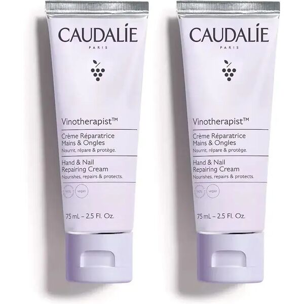 caudalie vinotherapist duo crema riparatrice mani e unghie 2x75 ml