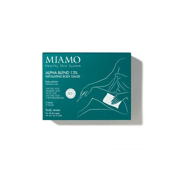 miamo body renew alpha blend 13% garze esfolianti 6 bustine