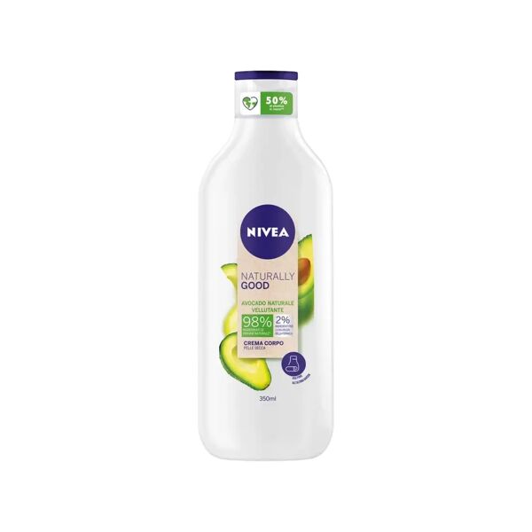 nivea naturally good crema corpo vellutante avocado naturale 350 ml
