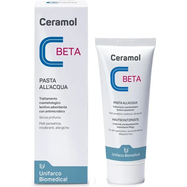 linea farmacia ceramol beta pasta all'acqua trattamento lenitivo e assorbente 75 ml