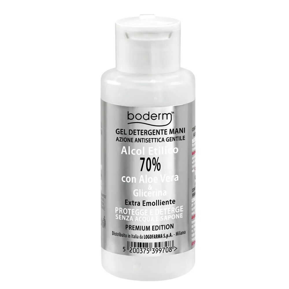 logofarma boderm gel detergente mani 70% azione antisettica premium 90 ml