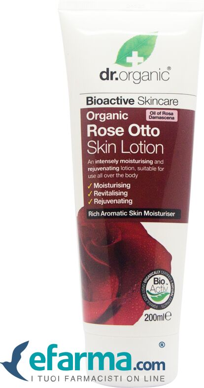 dr. organic rose otto lozione per il corpo 200 ml