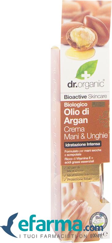 dr. organic argan crema mani & unghie idratante 100 ml