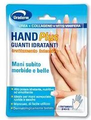 uraderm hand plus guanti idratanti trattamento mani intensivo monouso 2 pezzi 8 ml