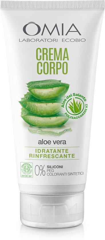 omia crema corpo ecobio con aloe vera del salento idratante e rigenerante 200 ml