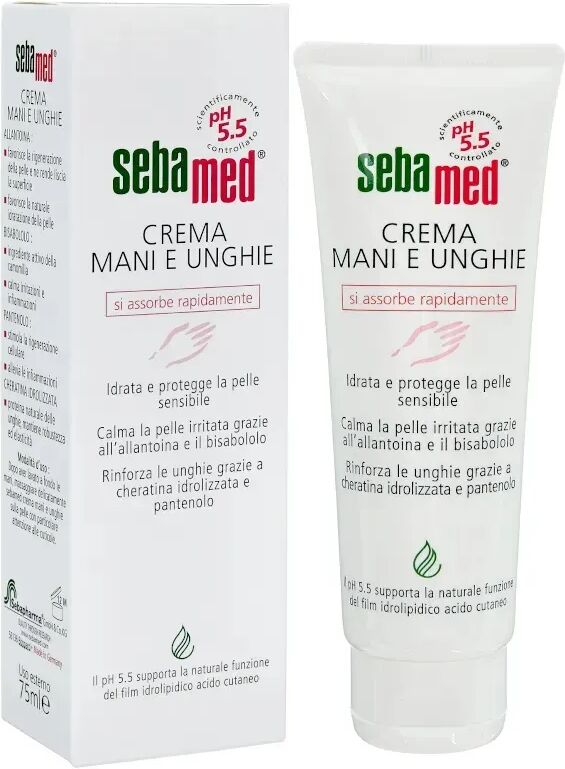 sebamed crema mani unghie trattamento idratante 75 ml