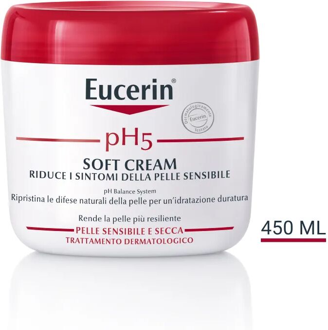 eucerin ph5 soft crema corpo idratante pelle sensibile 450 ml