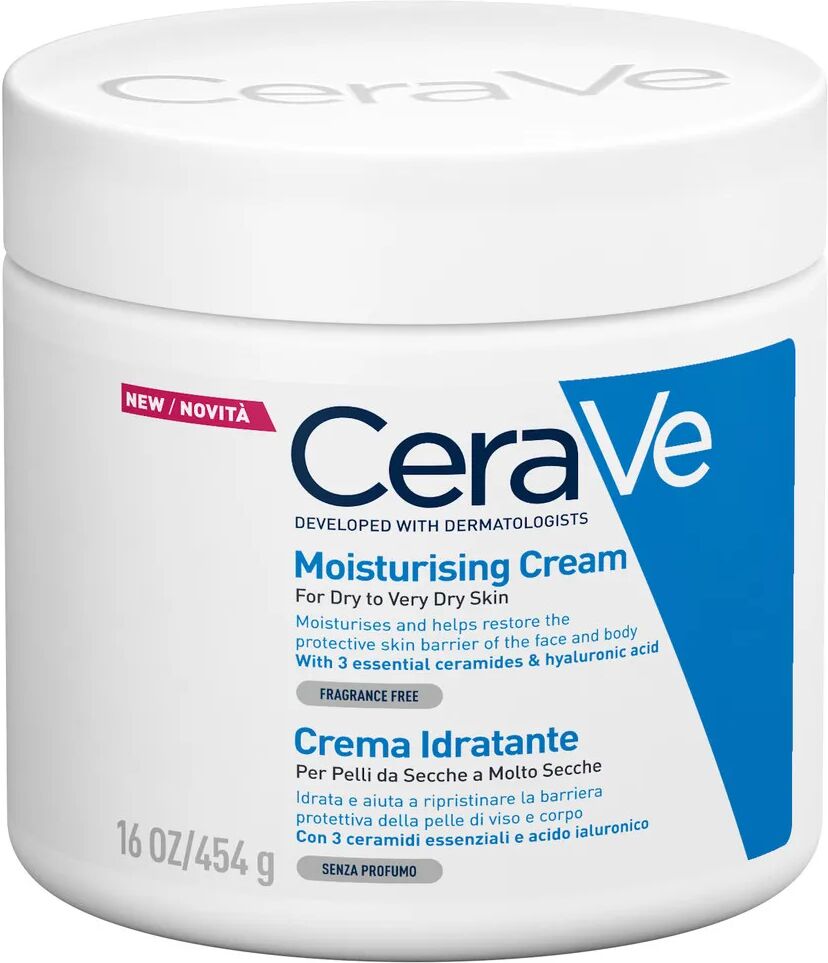 cerave crema corpo idratante pelle molto secca 454 g