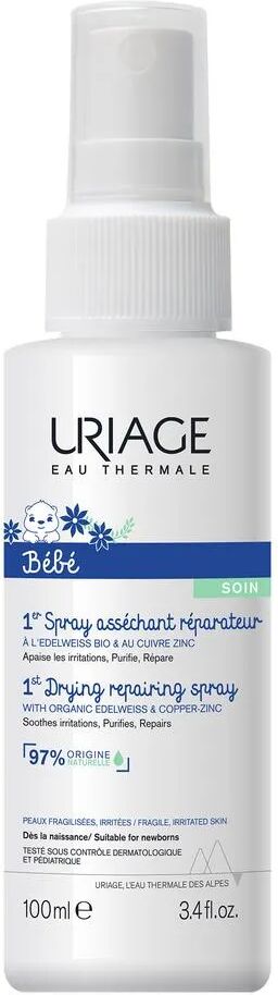 uriage bébé spray assorbente riparatore con cu-zn per bambini 100 ml