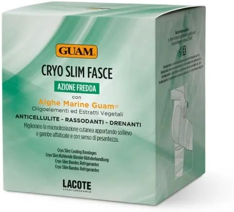 guam cryo slim fasce anticellulite rassodanti drenanti 2 pezzi