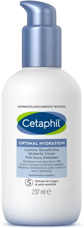 cetaphil optimal hydration lozione ricostitutiva idratante corpo 237 ml