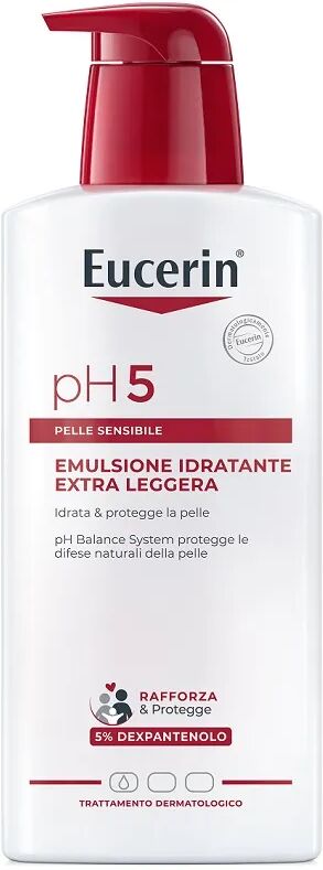 eucerin ph5 emulsione idratante extra leggera pelle secca e sensibile corpo 400 ml