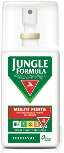 jungle formula molto forte spray original repellente antizanzara 75 ml