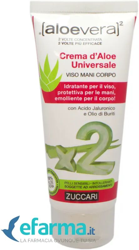 aloevera2 zuccari crema aloe universale viso corpo mani 75 ml