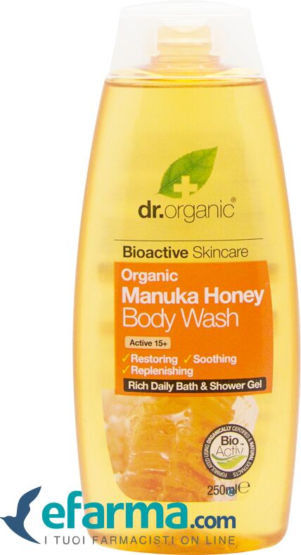 dr. organic manuka honey docciaschiuma rivitalizzante 200 ml