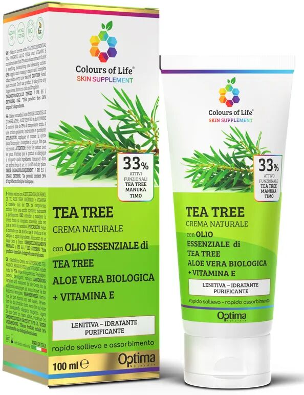 colours of life optima tea tree crema eudermica 100 ml