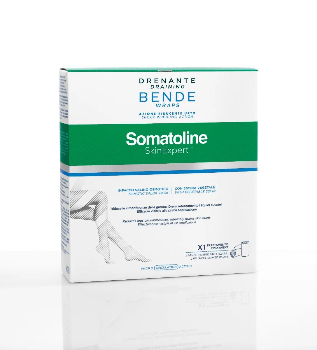 somatoline skinexpert somatoline skin expert bende snellenti drenanti azione riducente urto 1 applicazione