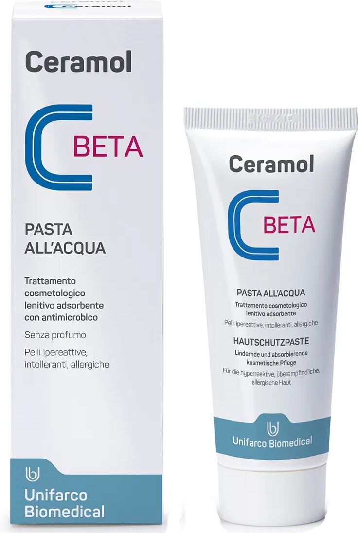 linea farmacia ceramol beta pasta all'acqua trattamento lenitivo e assorbente 75 ml