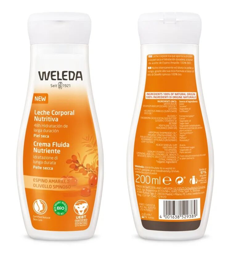 Weleda Crema Fluida Nutriente Olivello Spinoso 200 ml