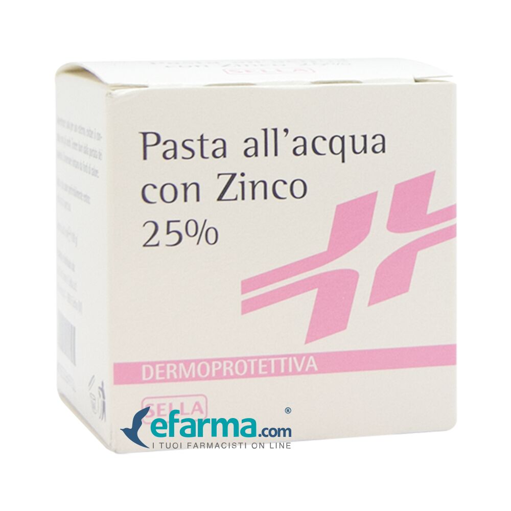 Sella Pasta All'Acqua Con Zinco 25% Per Arrossamenti Cutanei Dei Neonati 100 ml