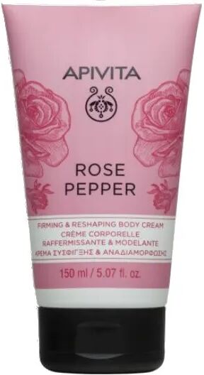 Apivita Rose Pepper Crema Corpo Rassodante e Rimodellante al Pepe Rosa 150 Ml