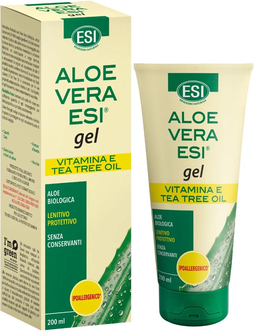 Esi Aloe Vera Gel Con Vitamina E e Tea Tree Oil 200 ml