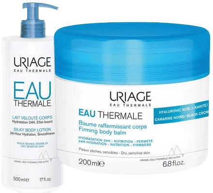 Uriage Eau Thermale Balsamo Fondente Corpo Vasetto 200 ml + Latte Corpo Fluido Idratante 500 ml