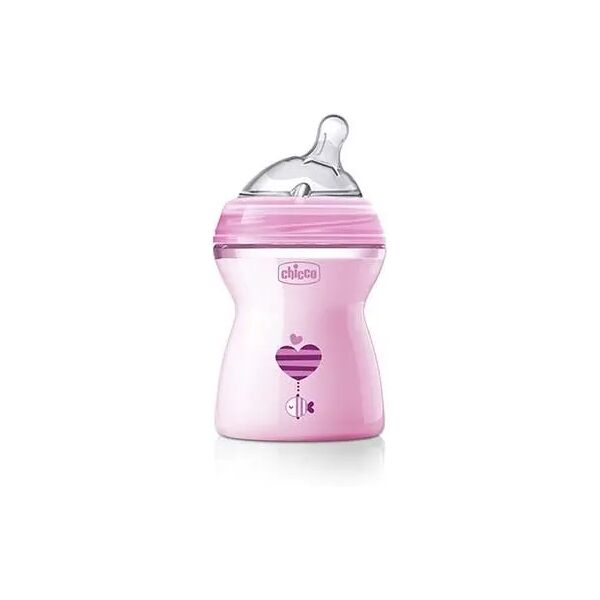 chicco biberon natural feeling 2m+ girl 250 ml