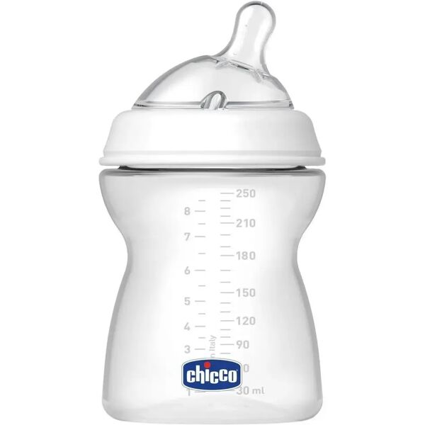 chicco biberon natural feeling 0m+ vetro 250 ml