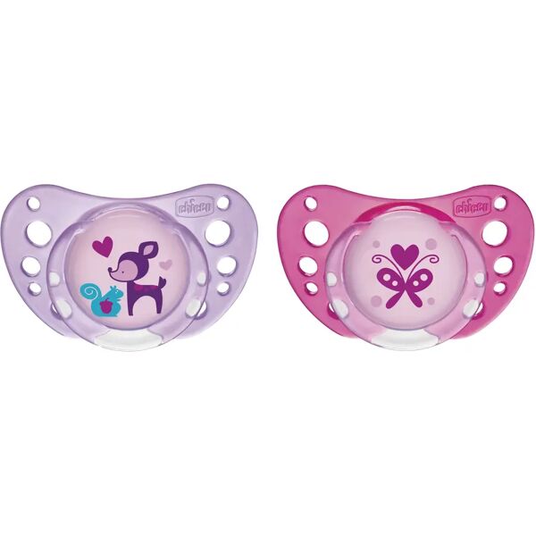 chicco succhietto air caucciù girl 6-12m 2 pezzi