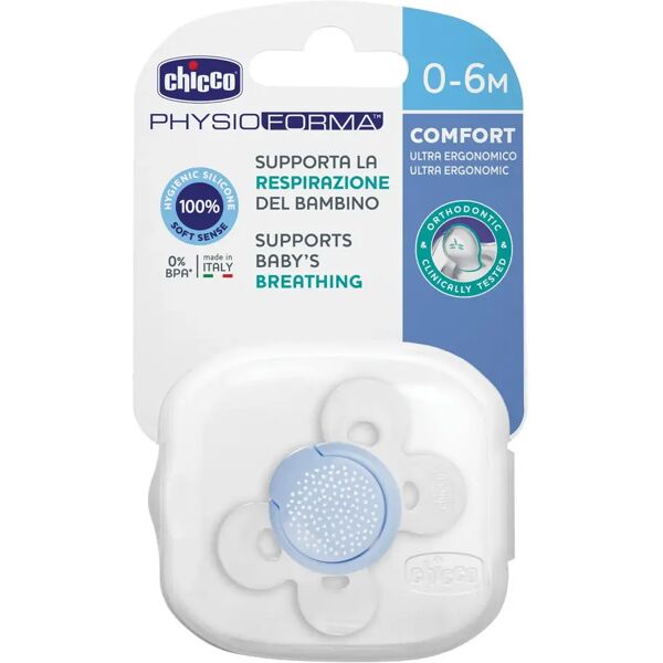 chicco succhietto comfort silicone boy 0-6 mesi