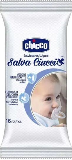 chicco salviettine salva ciuccio monouso 16 pezzi