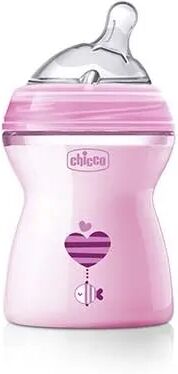 chicco biberon natural feeling 2m+ girl 250 ml