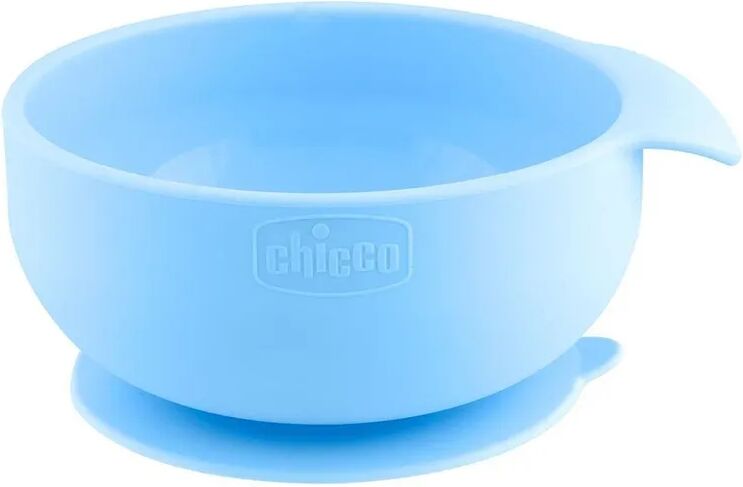 chicco ciotola con ventosa silicone blu 1 pezzo